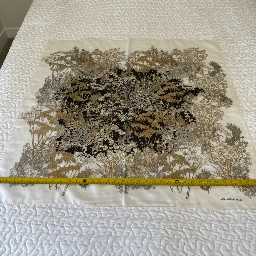 Vesna Handdruck Designer silk‎ shawl scarf 35